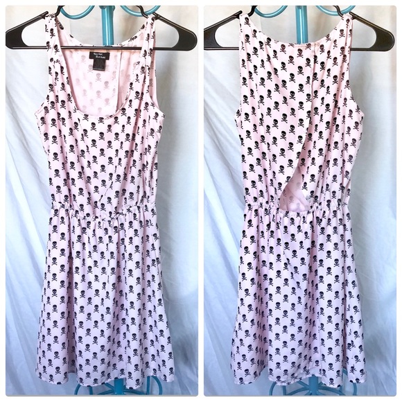 Hot Topic Teenage Runaway Pink Skull Dress Small - Picture 4 of 7